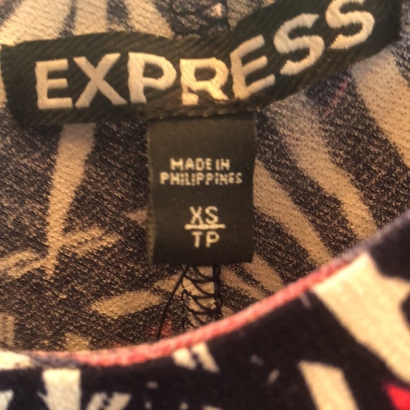 EXPRESS Red White Blue Mini Dress Spaghetti Straps Women’s XS NWT - Picture 7 of 14